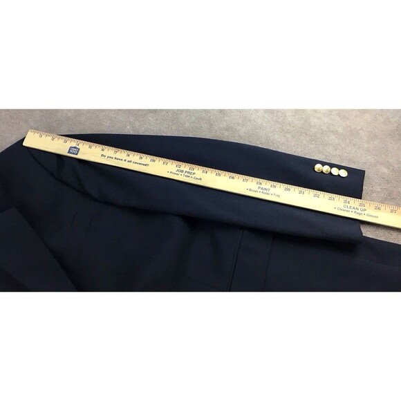 Lauren Ralph Lauren Vtg Blazer Men's 42R Navy Blue Wool Gold Buttons Sport Coat - Picture 12 of 16